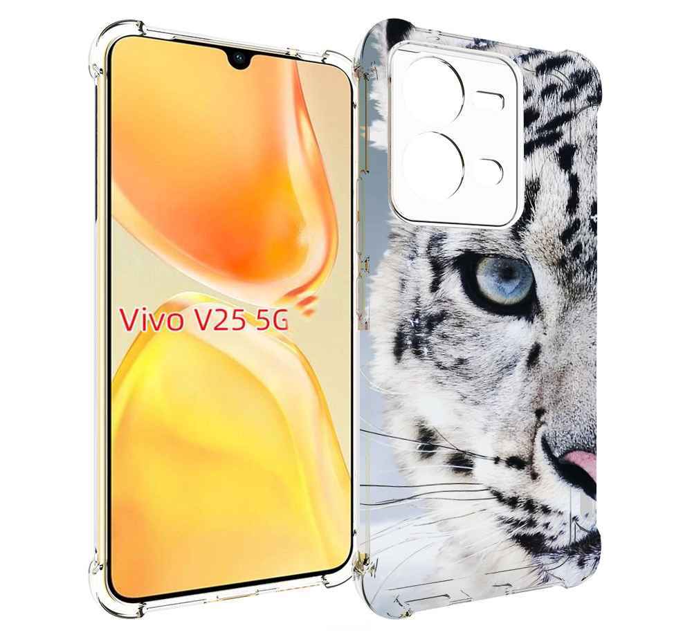 

Чехол MyPads Снежный-барс для Vivo V25 5G / V25e, Прозрачный, Tocco