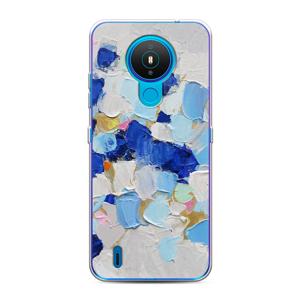 

Чехол Awog на Nokia 1.4 / Нокиа 1.4 "Холст сине-белый", Синий, 124550-10