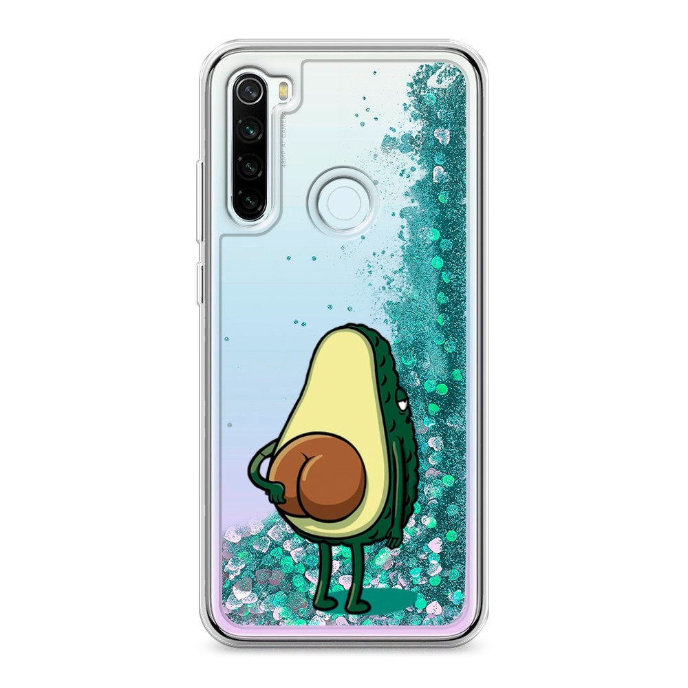 

Жидкий чехол с блестками "Попа авокадо" на Xiaomi Redmi Note 8T