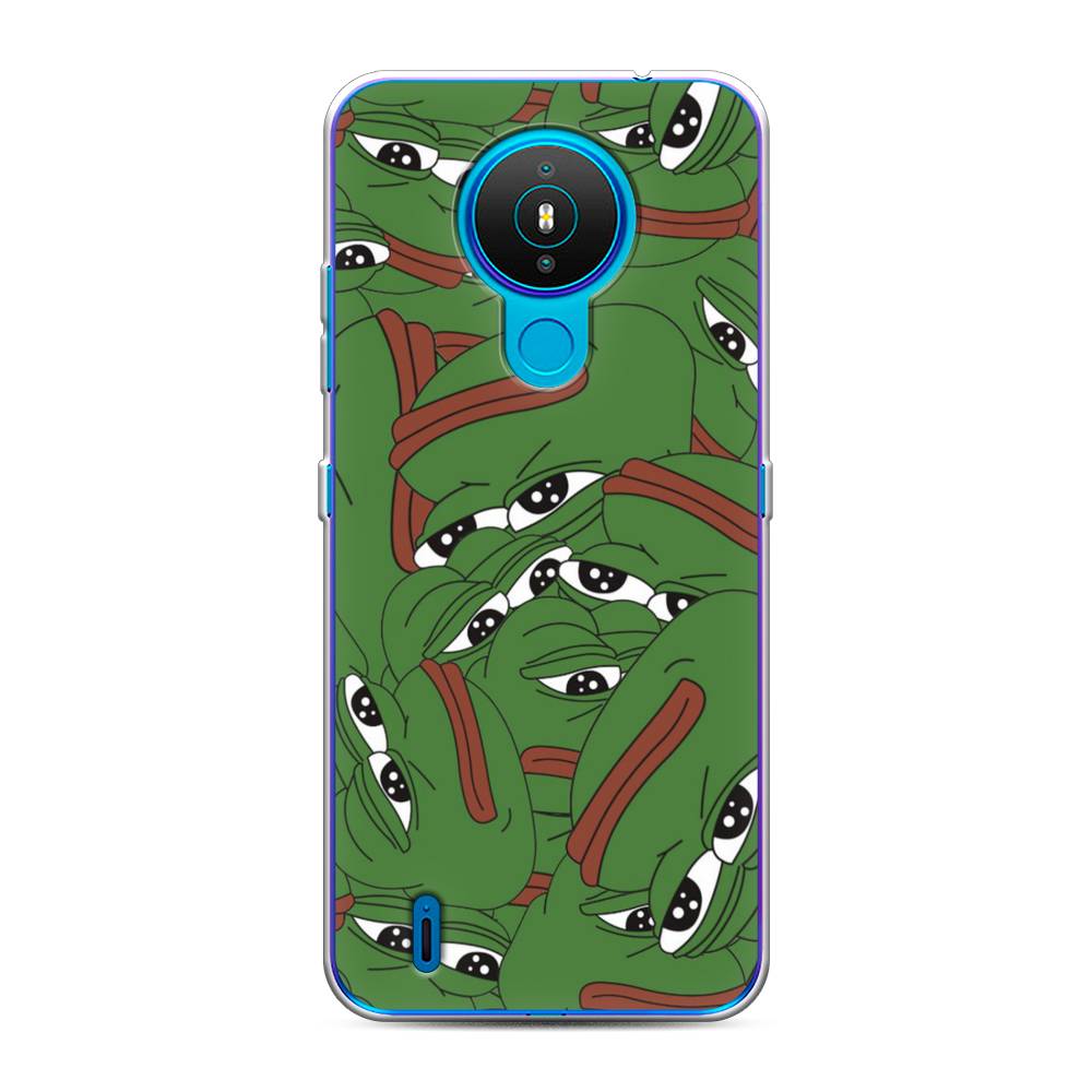 

Чехол Awog на Nokia 1.4 / Нокиа 1.4 "Печальный frog", Зеленый;белый, 124550-9