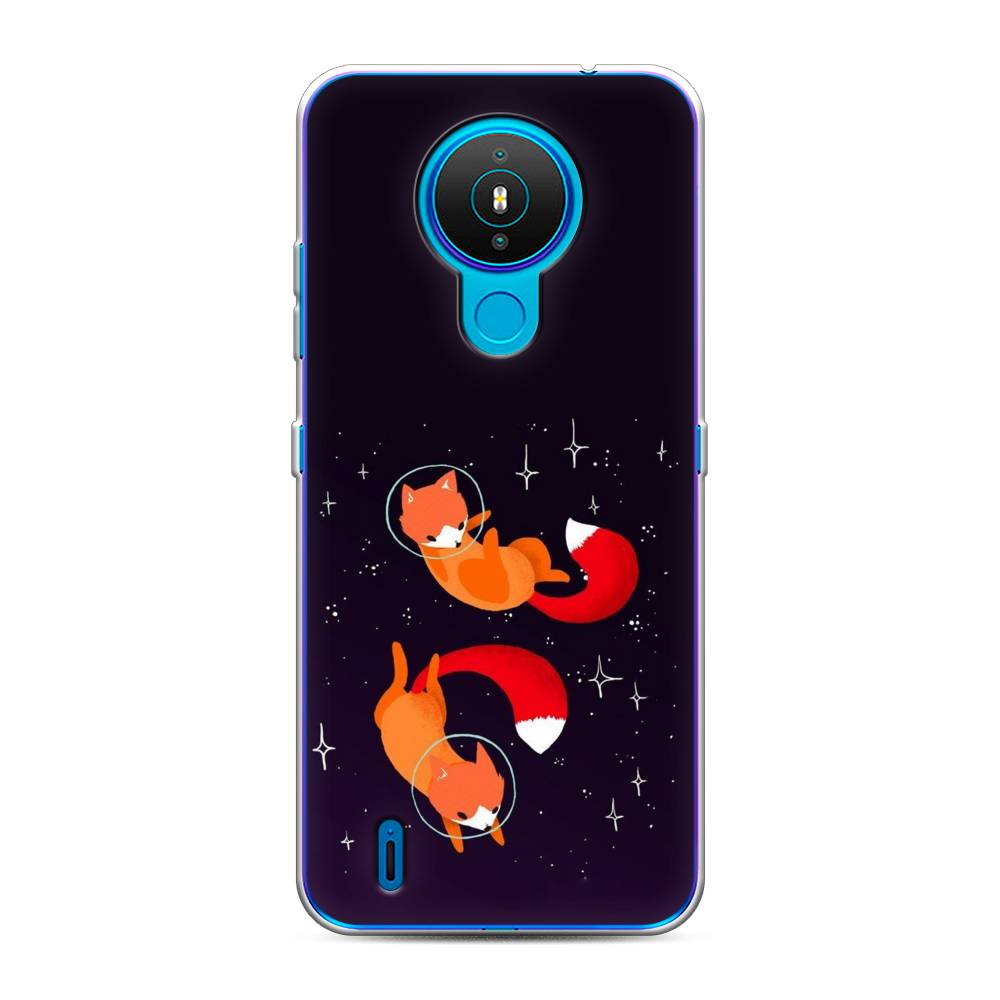 

Чехол Awog на Nokia 1.4 / Нокиа 1.4 "Лисы космонавты", Оранжевый, 124550-4
