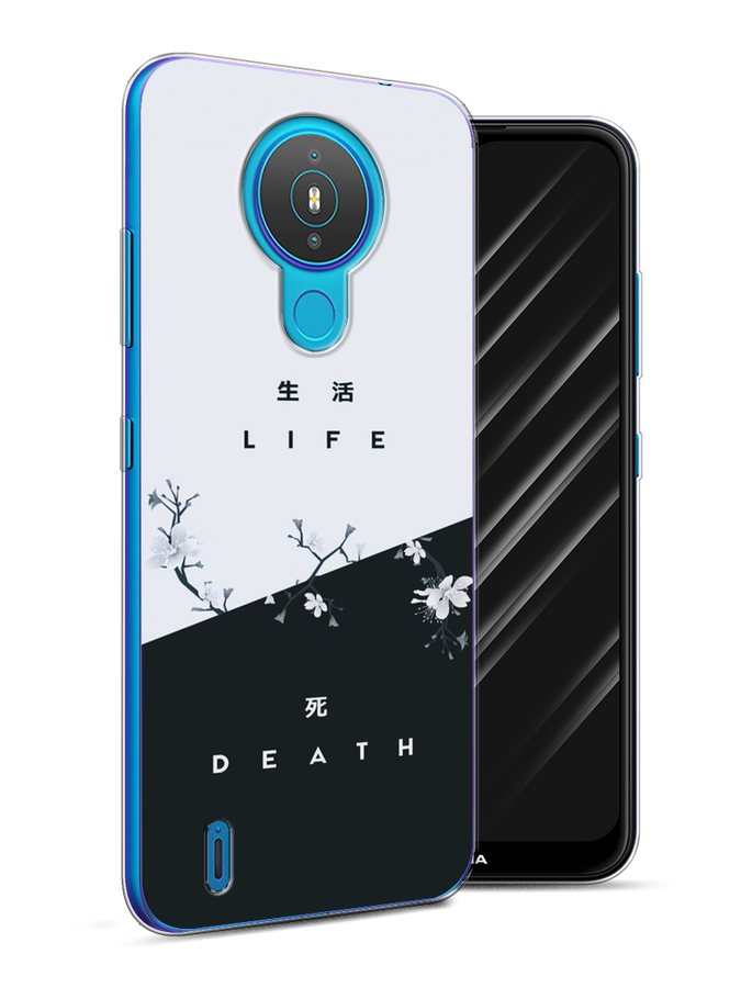 

Чехол Awog на Nokia 1.4 / Нокиа 1.4 "Life and death", Черный;серый, 124550-7