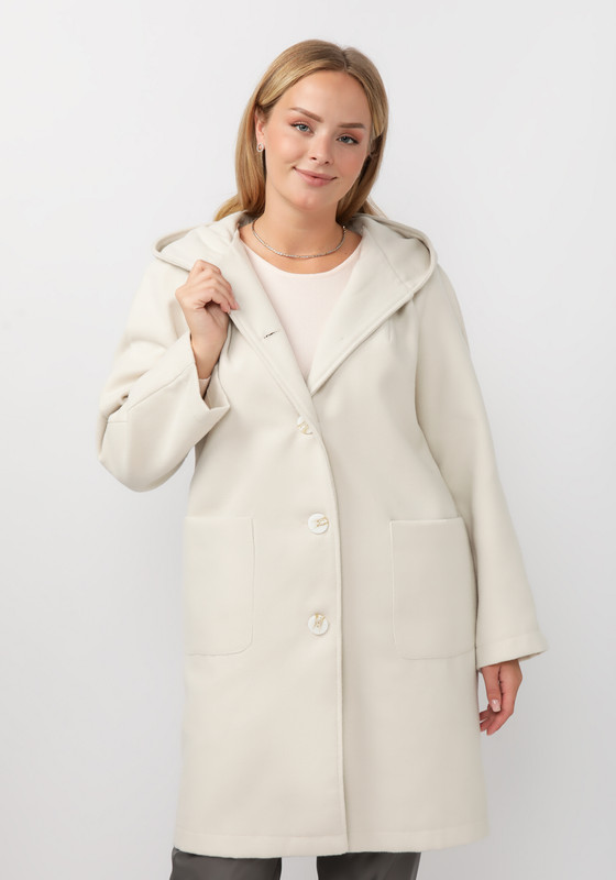 Пальто женское Bianka Modeno 311307 бежевое 56 RU