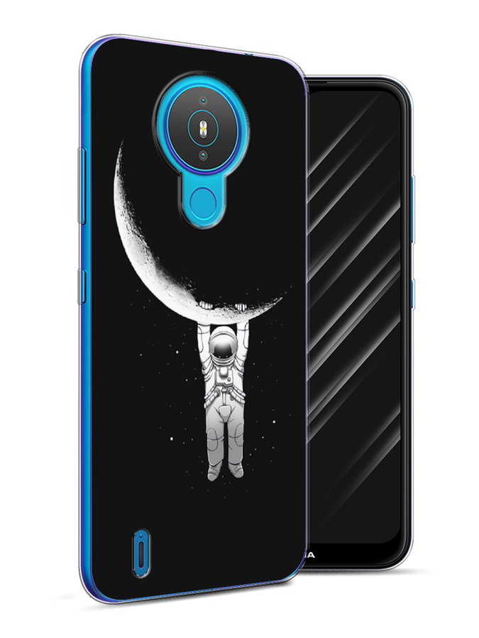 

Чехол Awog на Nokia 1.4 / Нокиа 1.4 "Космонавт", Белый;черный, 124550-4