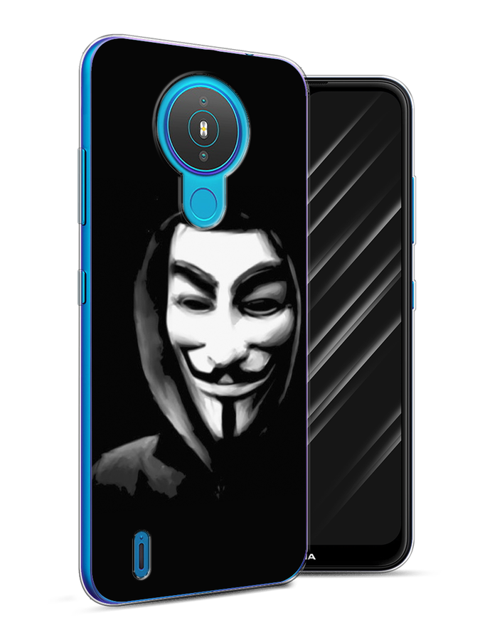

Чехол Awog на Nokia 1.4 / Нокиа 1.4 "Анонимус", Черный;серый;белый, 124550-5