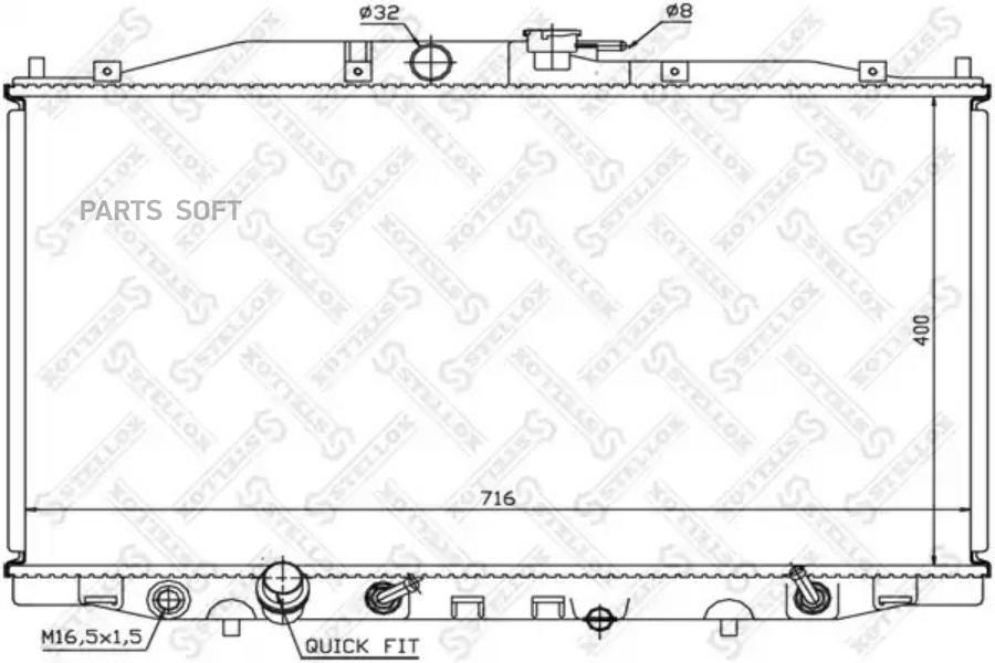 

10-26669-SX_радиатор системы охлаждения АКПП Honda Accord 2.4i 03>