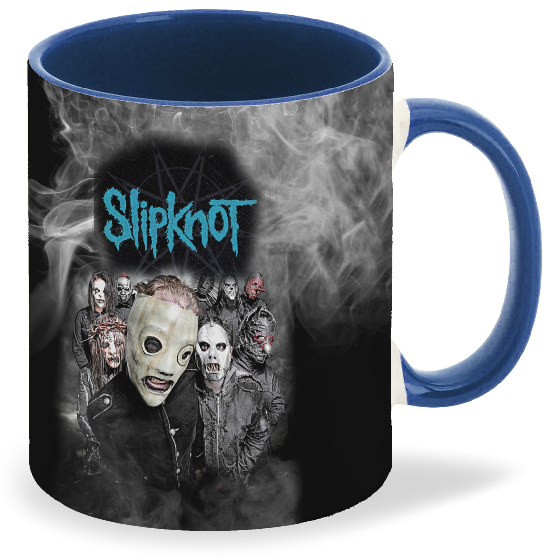 

Кружка CoolPodarok Slipknot на черном фоне в дыму, Slipknot на черном фоне в дыму