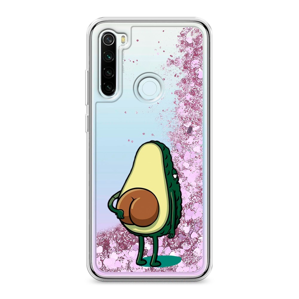 

Жидкий чехол с блестками "Попа авокадо" на Xiaomi Redmi Note 8T