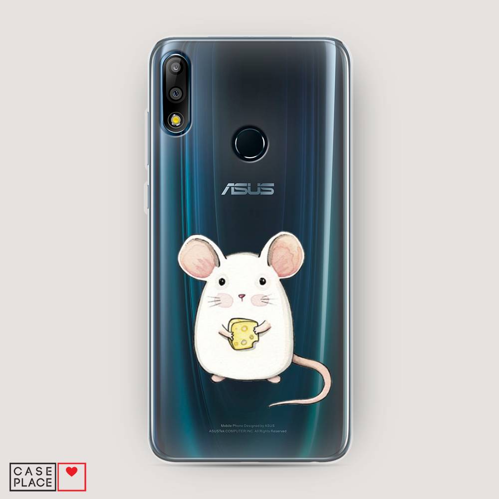 

Чехол Awog на Asus Zenfone Max Pro (M2) ZB631KL "Мышка", Белый;розовый;прозрачный, 43850-1