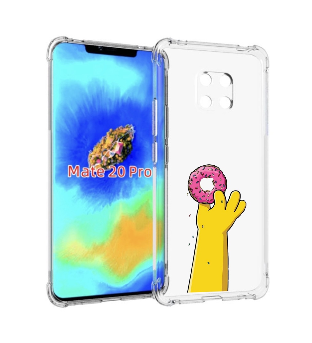

Чехол MyPads вкусный-пончик для Huawei Mate 20 Pro/Mate 20 RS 6.39, Прозрачный, Tocco