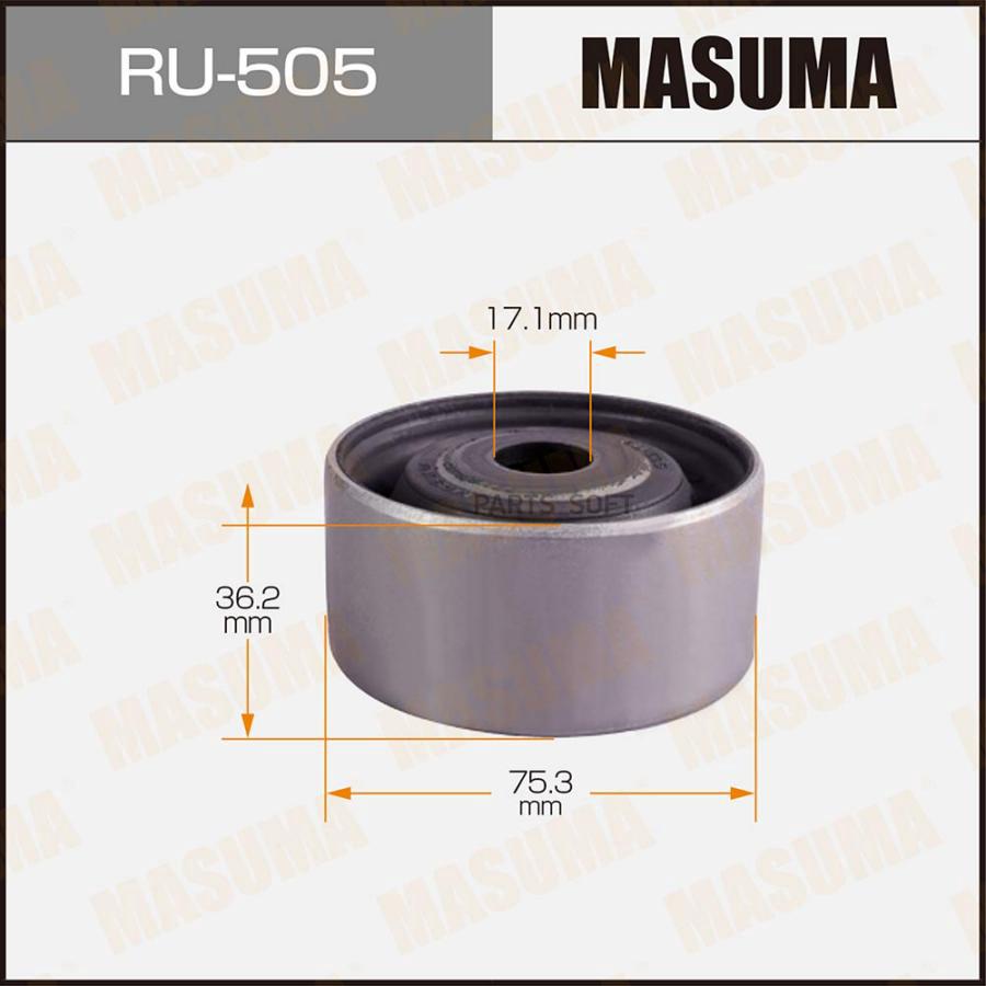 

Сайлентблок Mitsubishi Pajero III/Pajero III Canvas Top/Pajero IV 00>07 Masuma RU505