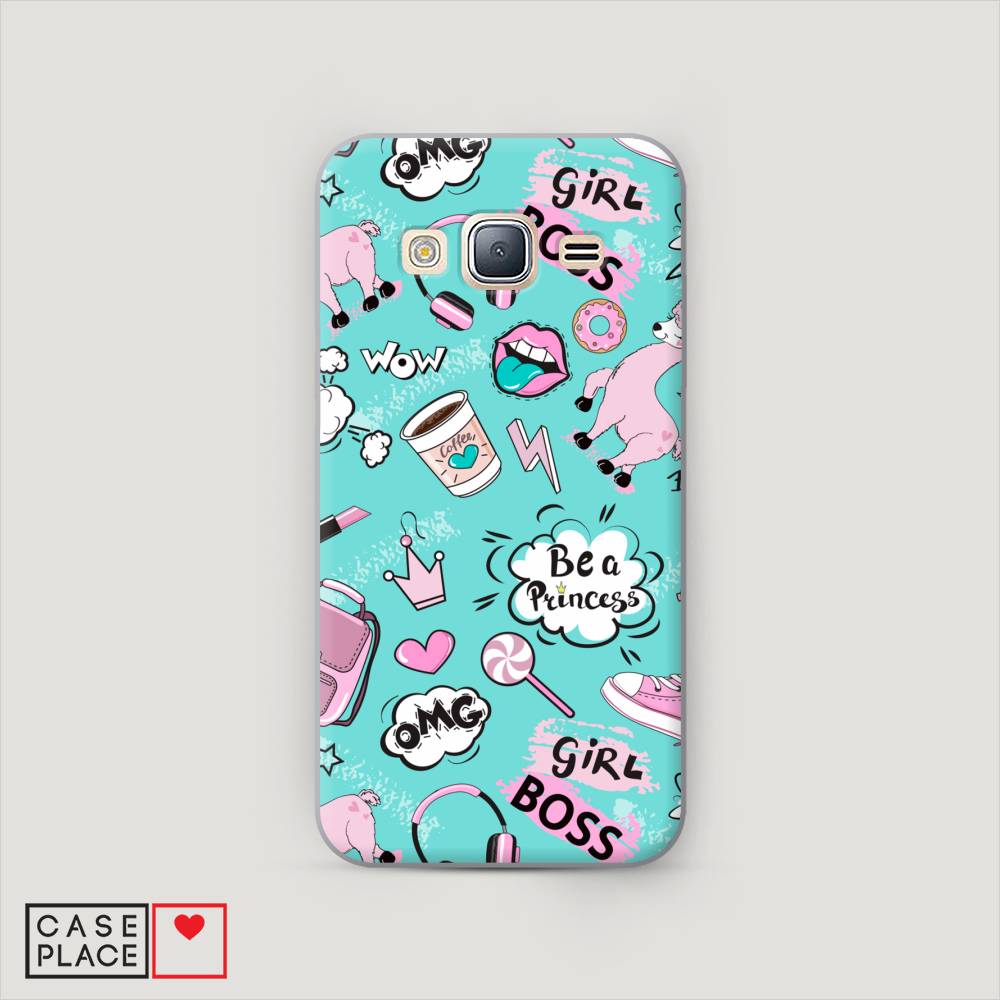 

Чехол Awog "Стильная лама" для Samsung Galaxy J5