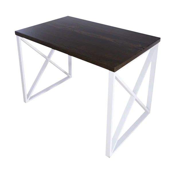 

Стол кухонный Solarius Loft с крестообразными ножками 120х80х75, темный дуб, белые ножки, Loft с крестообразными ножками