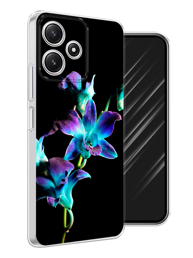 

Чехол Awog на Xiaomi Redmi 12 5G/Redmi 12R "Синий цветок на черном", Черный;голубой;синий, 319550-1