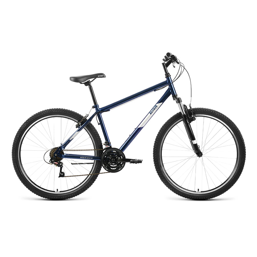 фото Велосипед altair mtb ht 27,5 1.0 темно-синий/серебро 2022 г 17" rbk22al27130