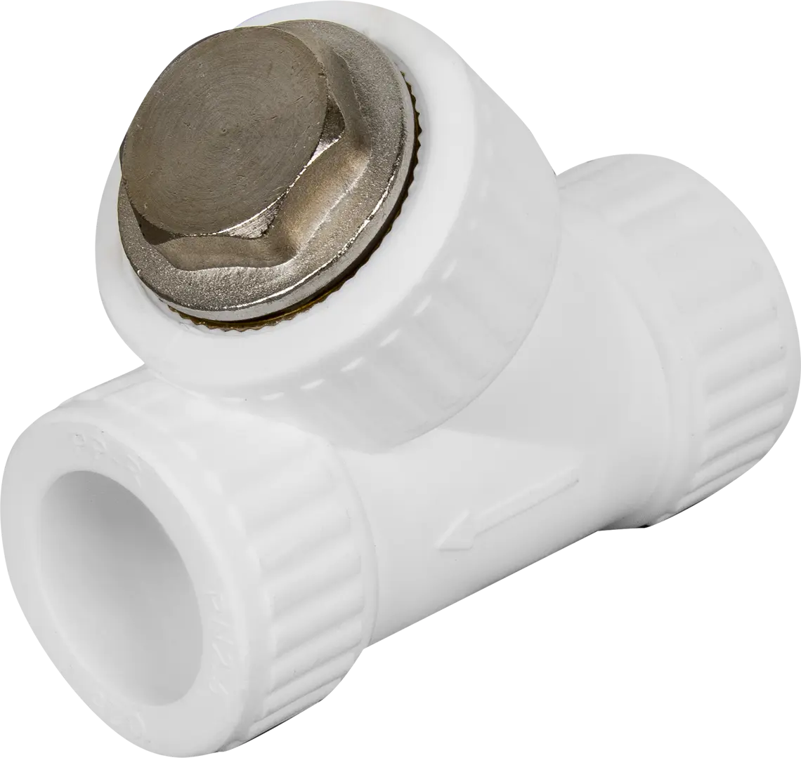 

Фильтр косой внутренняя-внутренняя резьба 25 мм полипропилен, Белый