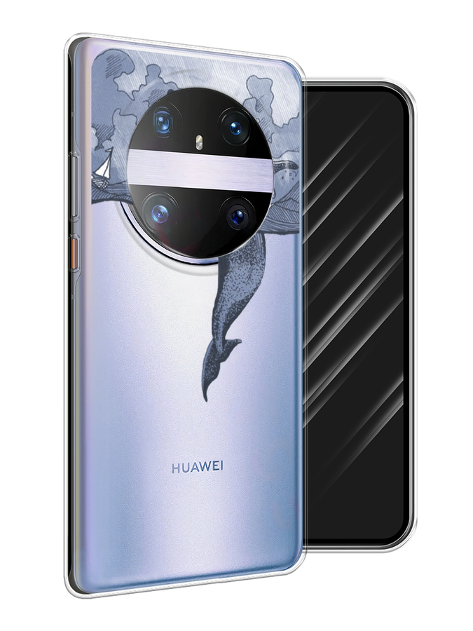 

Чехол Awog на Huawei Mate 60 Pro "Два измерения", Голубой;черный;прозрачный, 6122250-1