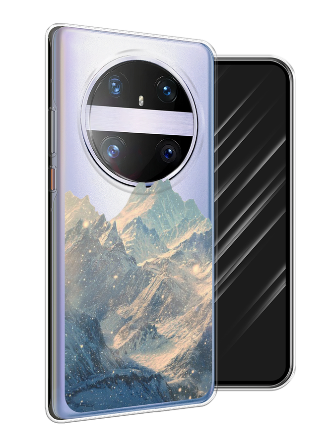 

Чехол Awog на Huawei Mate 60 Pro "Горы арт 2", Серый, 6122250-1