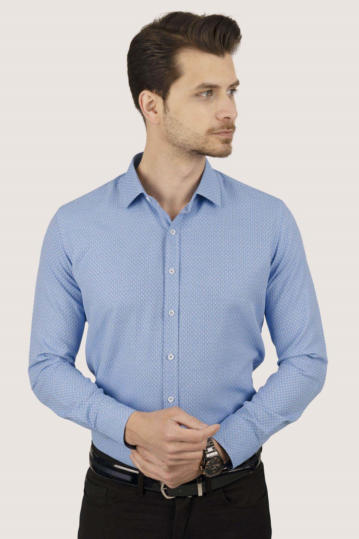 

Рубашка мужская Etikmen 260 синяя XL (доставка из-за рубежа), Синий, 260