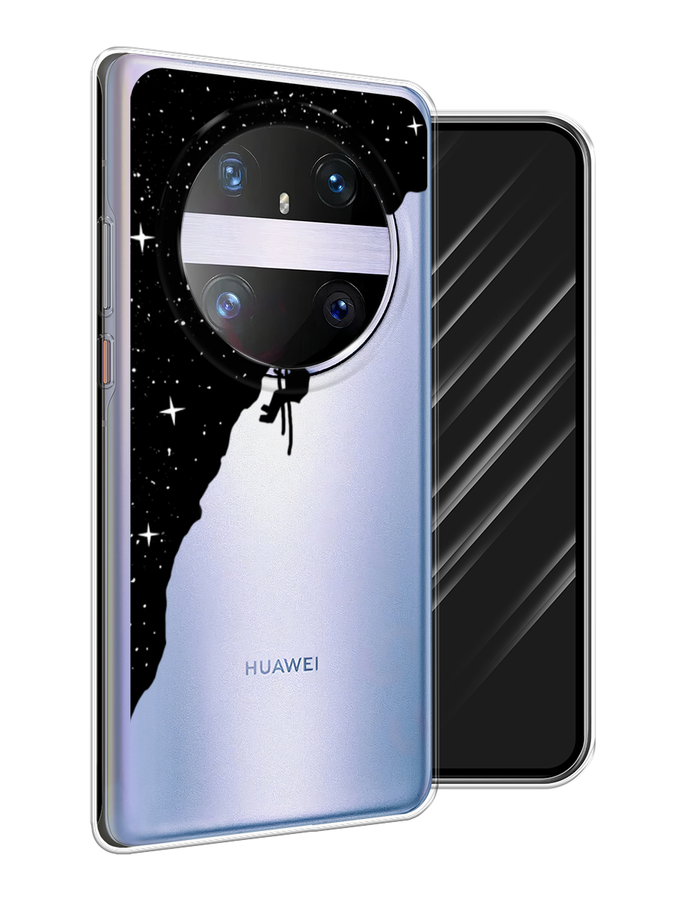 

Чехол Awog на Huawei Mate 60 Pro "Скалолаз в космосе", Черный;белый;бежевый, 6122250-1