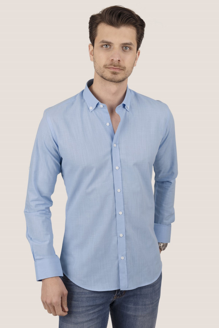 

Рубашка мужская Etikmen 257 синяя XL (доставка из-за рубежа), Синий, 257
