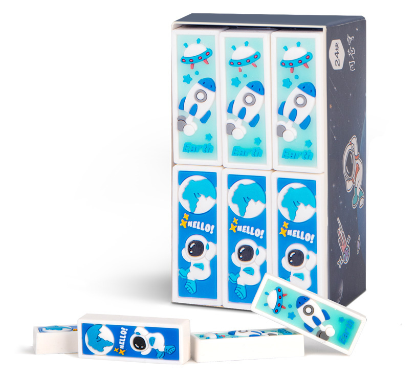 

Ластик Deli 71133 110x62x47мм ПВХ ассорти, Белый
