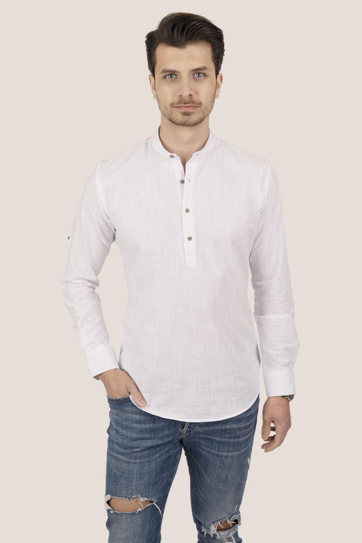 

Рубашка мужская Etikmen 249 белая XL (доставка из-за рубежа), Белый, 249