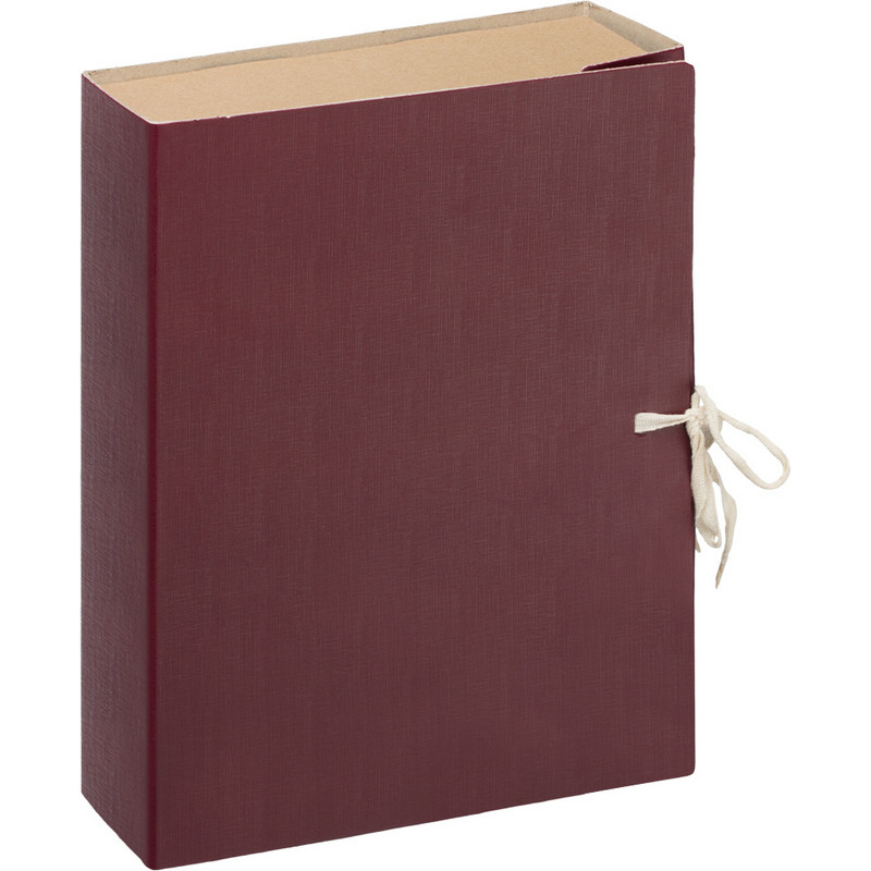 

Папка архивная с завязками 80мм Attache Economy клапан микрогофра,складная, Бордовый