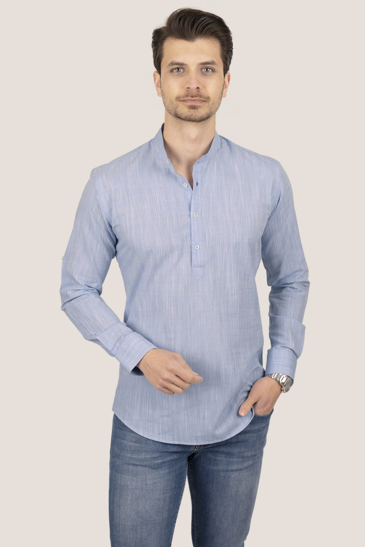

Рубашка мужская Etikmen 244 голубая XL (доставка из-за рубежа), Голубой, 244