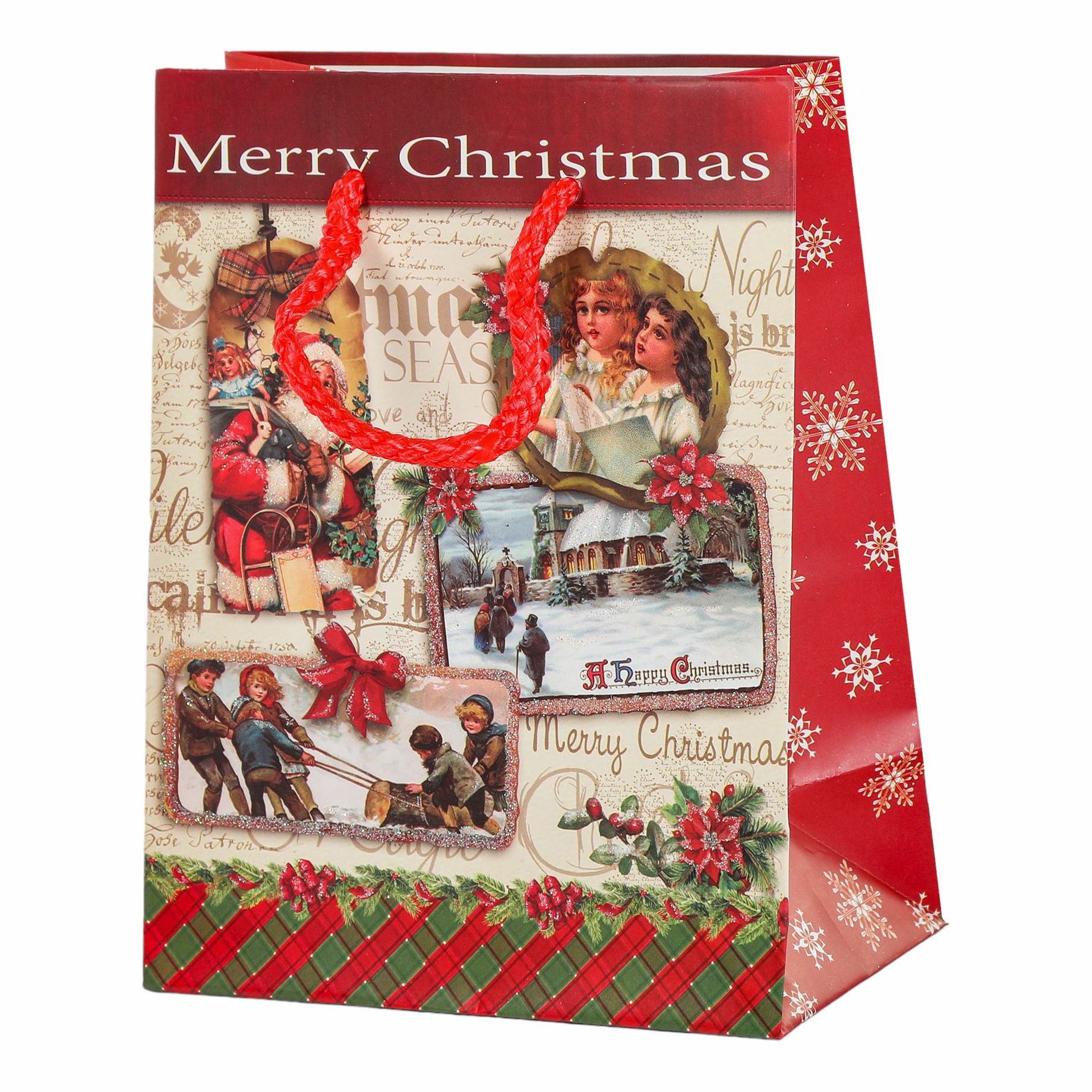 

Пакет 33 х 11 x 42 см Due Esse Christmas vintage, Разноцветный