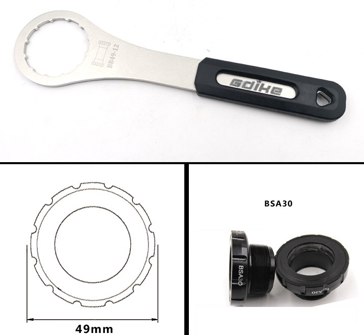 Съемник каретки GDIKE BB46-12. BSA30