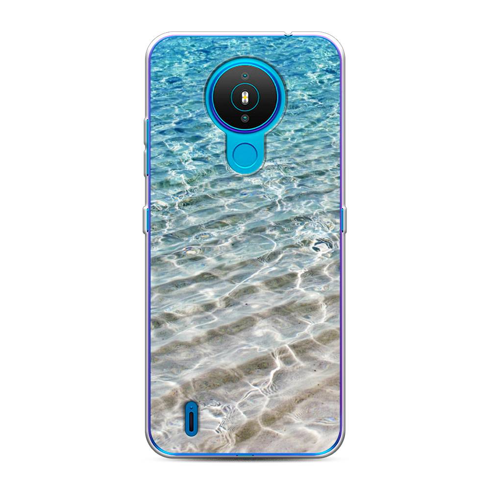 

Чехол Awog на Nokia 1.4 / Нокиа 1.4 "Волны 10", Голубой, 124550-4
