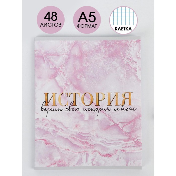 

Предметная тетрадь ArtFox STUDY Мрамор История 48 листов клетка 3 шт