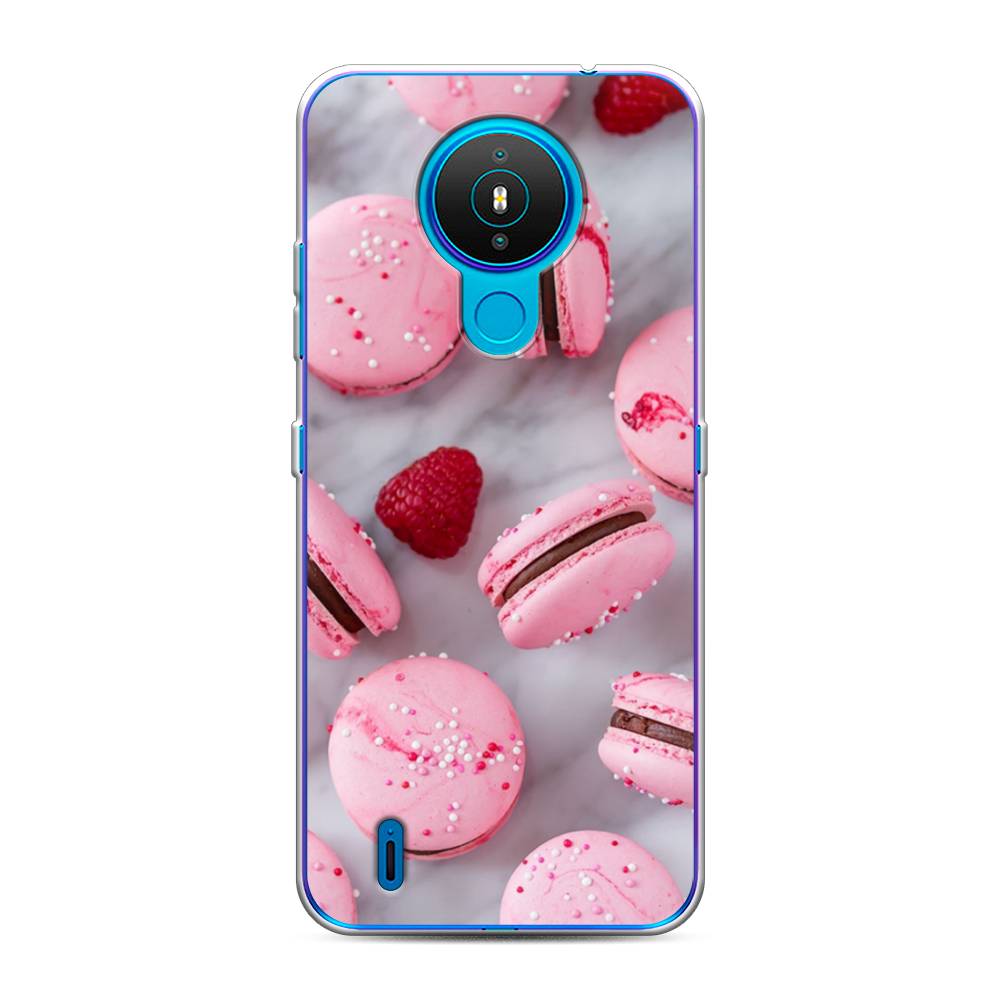 

Чехол Awog на Nokia 1.4 / Нокиа 1.4 "Макарони с малиной", Серый;розовый, 124550-10