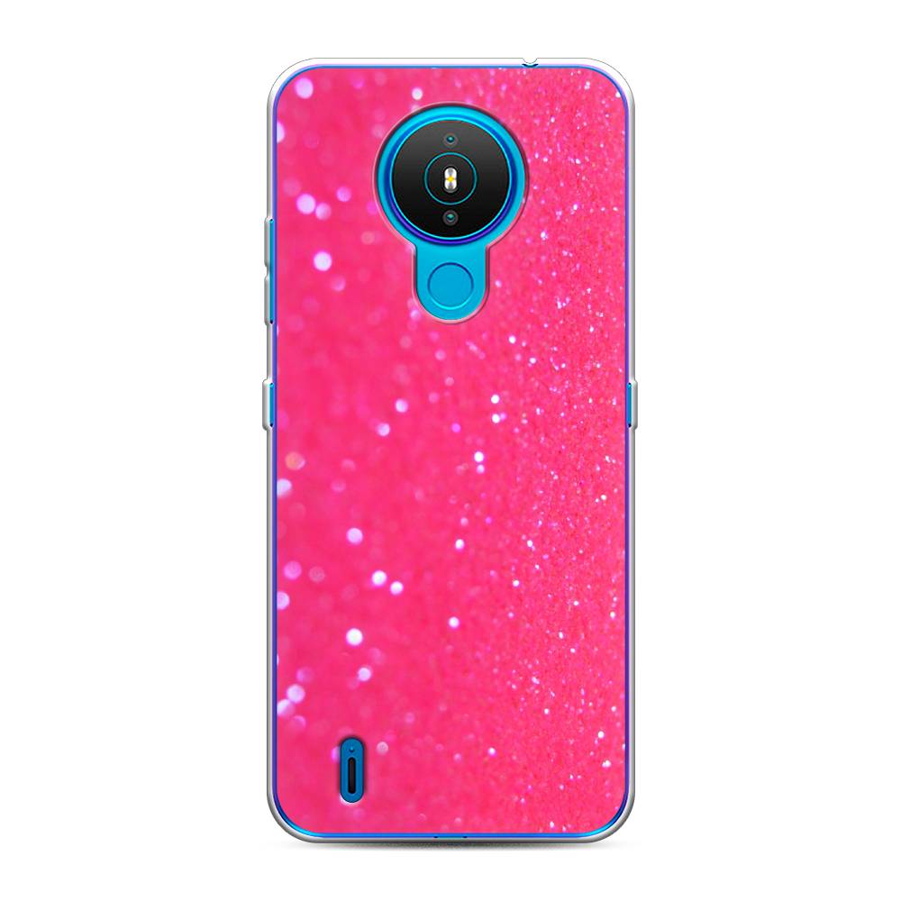 

Чехол Awog "Малиновые блестки рисунок" для Nokia 1.4
