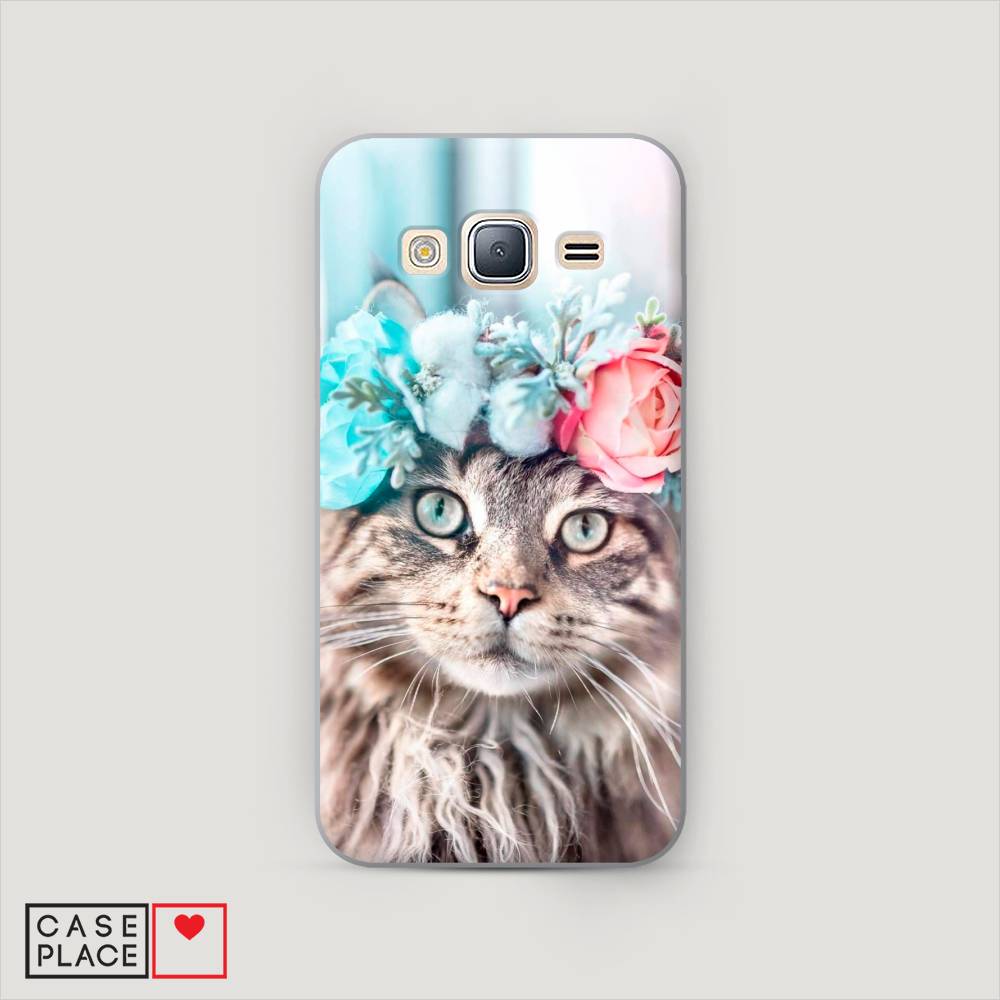 

Чехол Awog "Кот в венке" для Samsung Galaxy J5