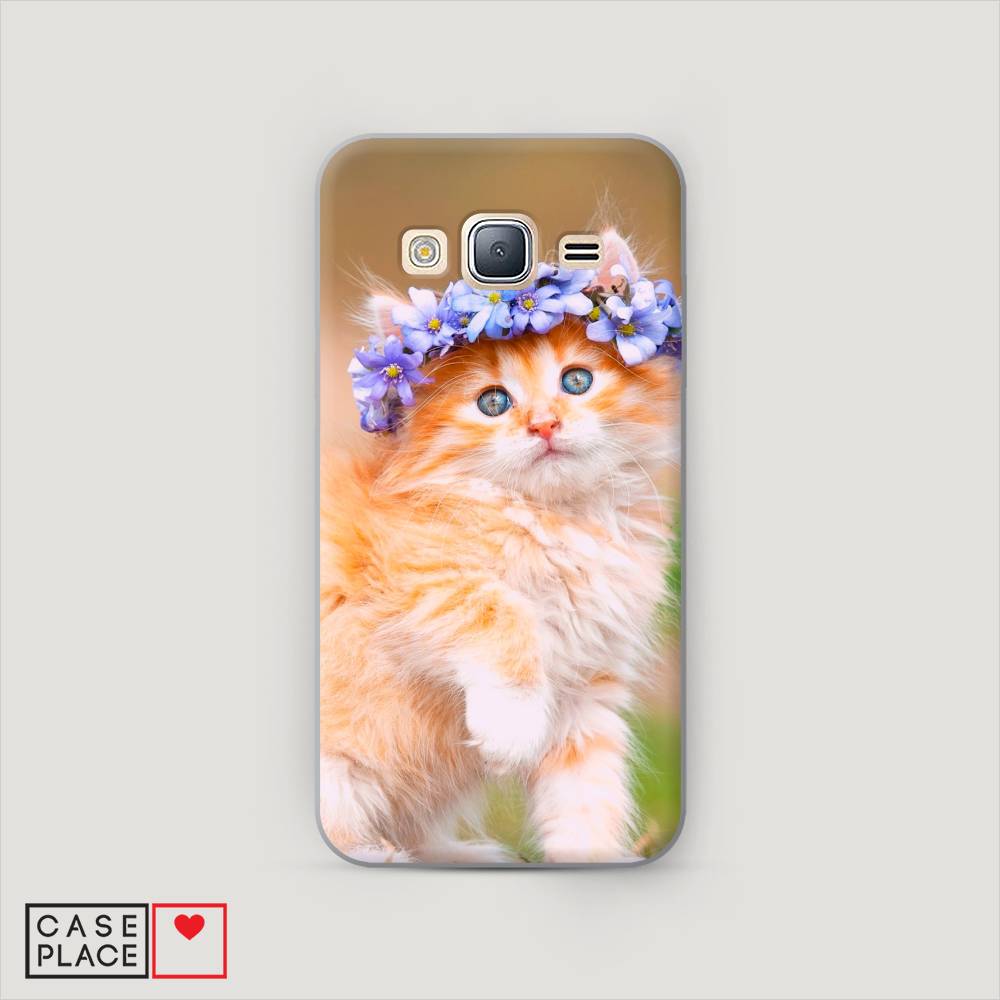 

Чехол Awog "Рыжий кот в венке" для Samsung Galaxy J5