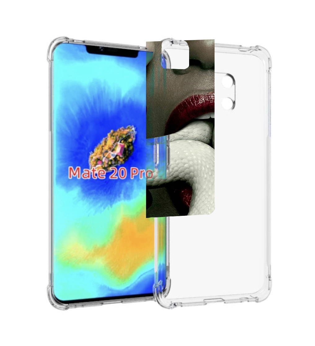 

Чехол MyPads белая-змея для Huawei Mate 20 Pro/Mate 20 RS 6.39, Прозрачный, Tocco