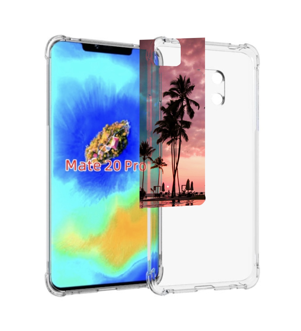 Чехол MyPads бассейн на берегу моря для Huawei Mate 20 Pro/Mate 20 RS 6.39