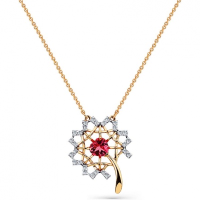 

Колье из красного золота 48 см Master Brilliant 6-160552-00-60, бриллиант/турмалин, 6-160552-00-60