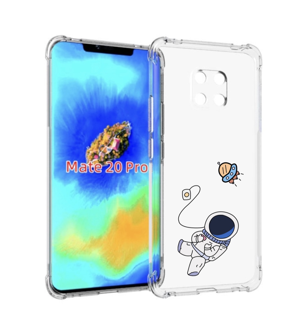 

Чехол MyPads астронавт для Huawei Mate 20 Pro/Mate 20 RS 6.39, Прозрачный, Tocco