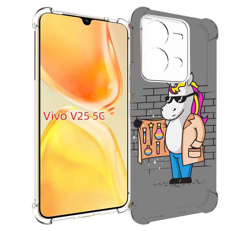 

Чехол MyPads Продавец-единорог для Vivo V25 5G / V25e, Прозрачный, Tocco