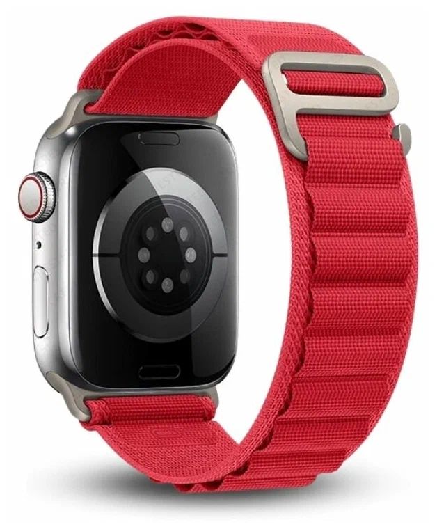 Ремешок для смарт-часов RED 42/44/45/49 mm для Apple watch series 1/2/3/4/SE