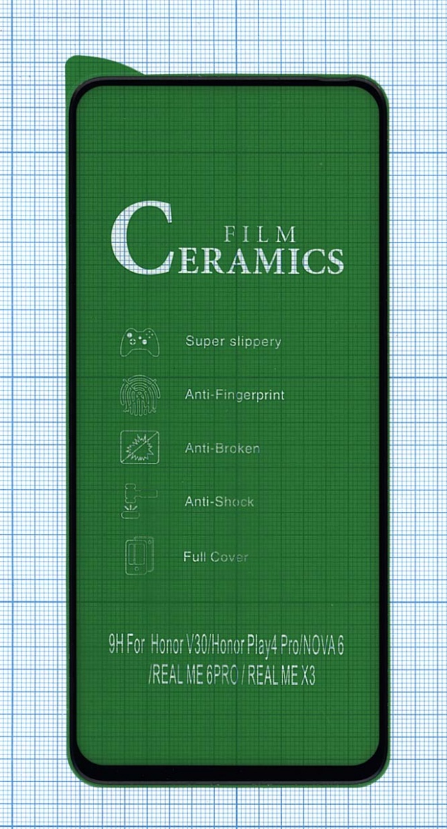 

Керамическая пленка (стекло) для Huawei V30/V30 Pro/Nova 6 черная, для Huawei V30/ V30 Pro/ Nova 6