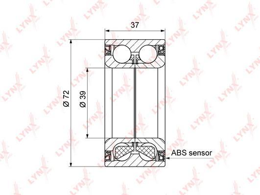 

Подшипник ступицы пер.FORD FOCUS 98-04,FUSION,FIESTA V с ABS 02=>