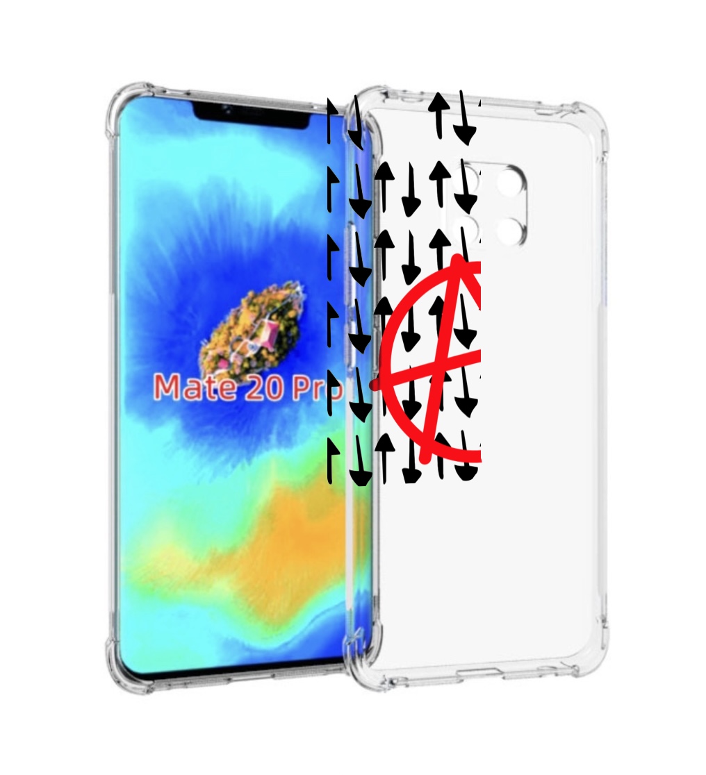 

Чехол MyPads анархия-панк для Huawei Mate 20 Pro/Mate 20 RS 6.39, Прозрачный, Tocco