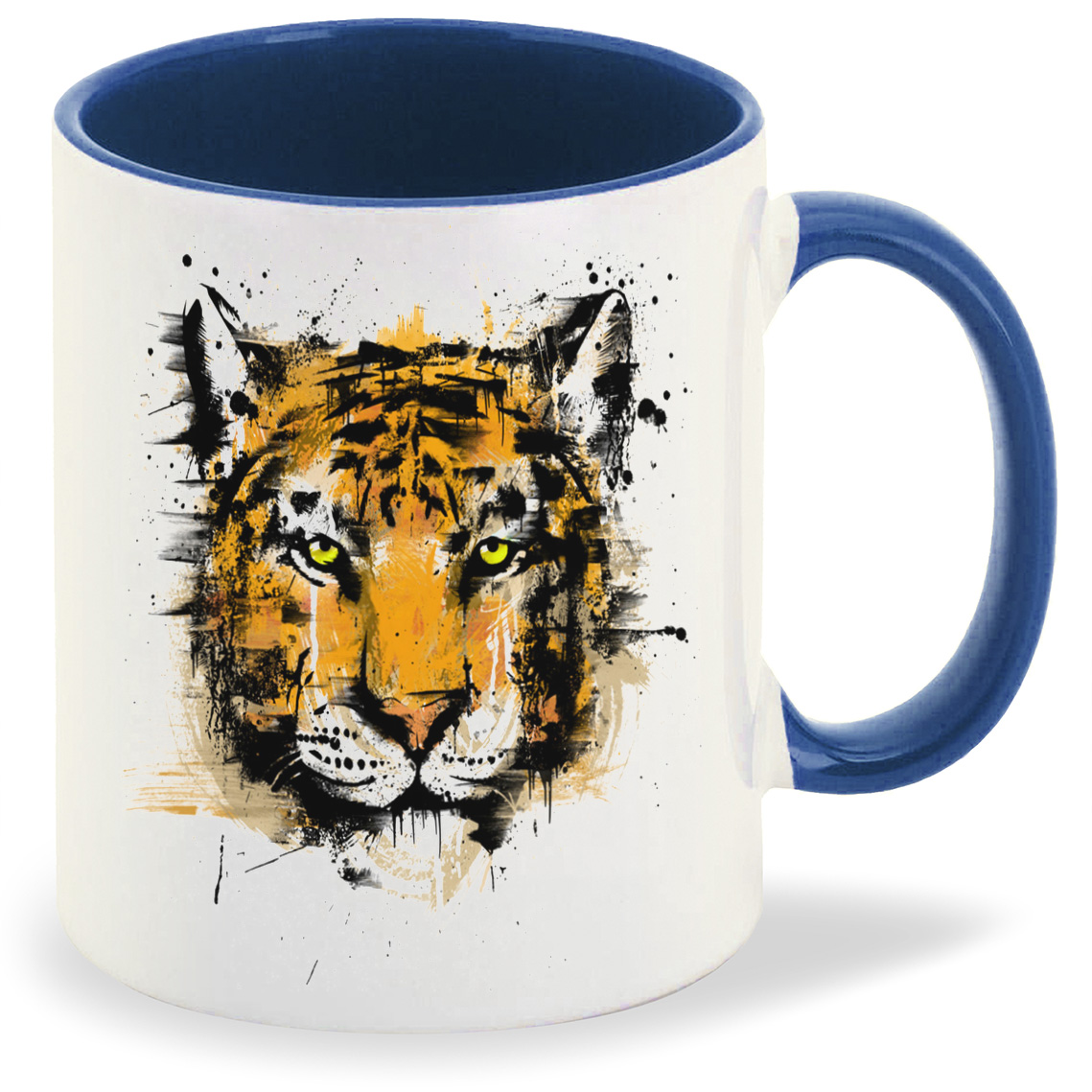 

Кружка CoolPodarok Животные Краски Тигр Рисунок, Животные Краски Тигр Рисунок