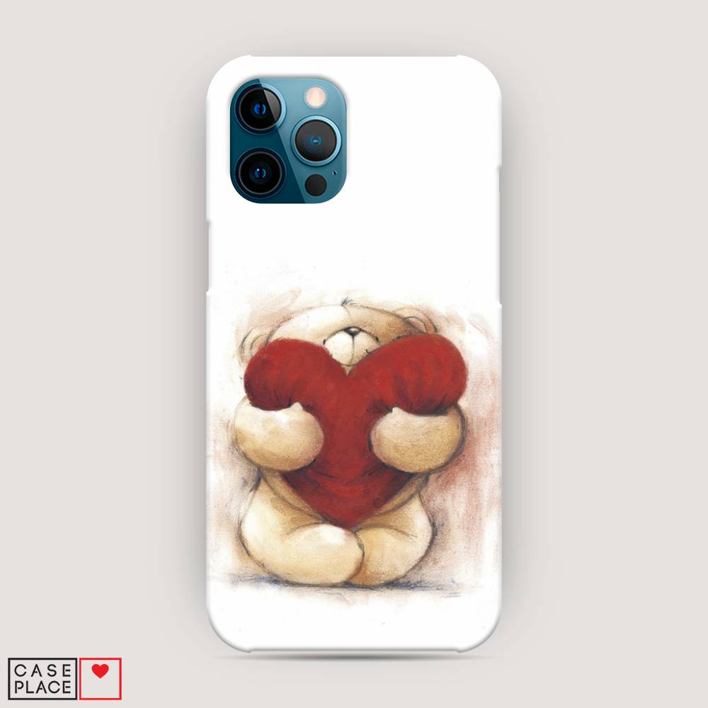 

Пластиковый чехол "Мишка с сердцем 1" на Apple iPhone 12 Pro Max, 12720-5