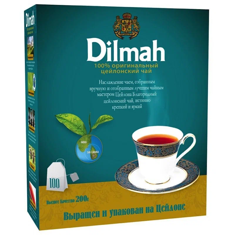 Чай черный Dilmah в пакетиках 2 г х 100 шт