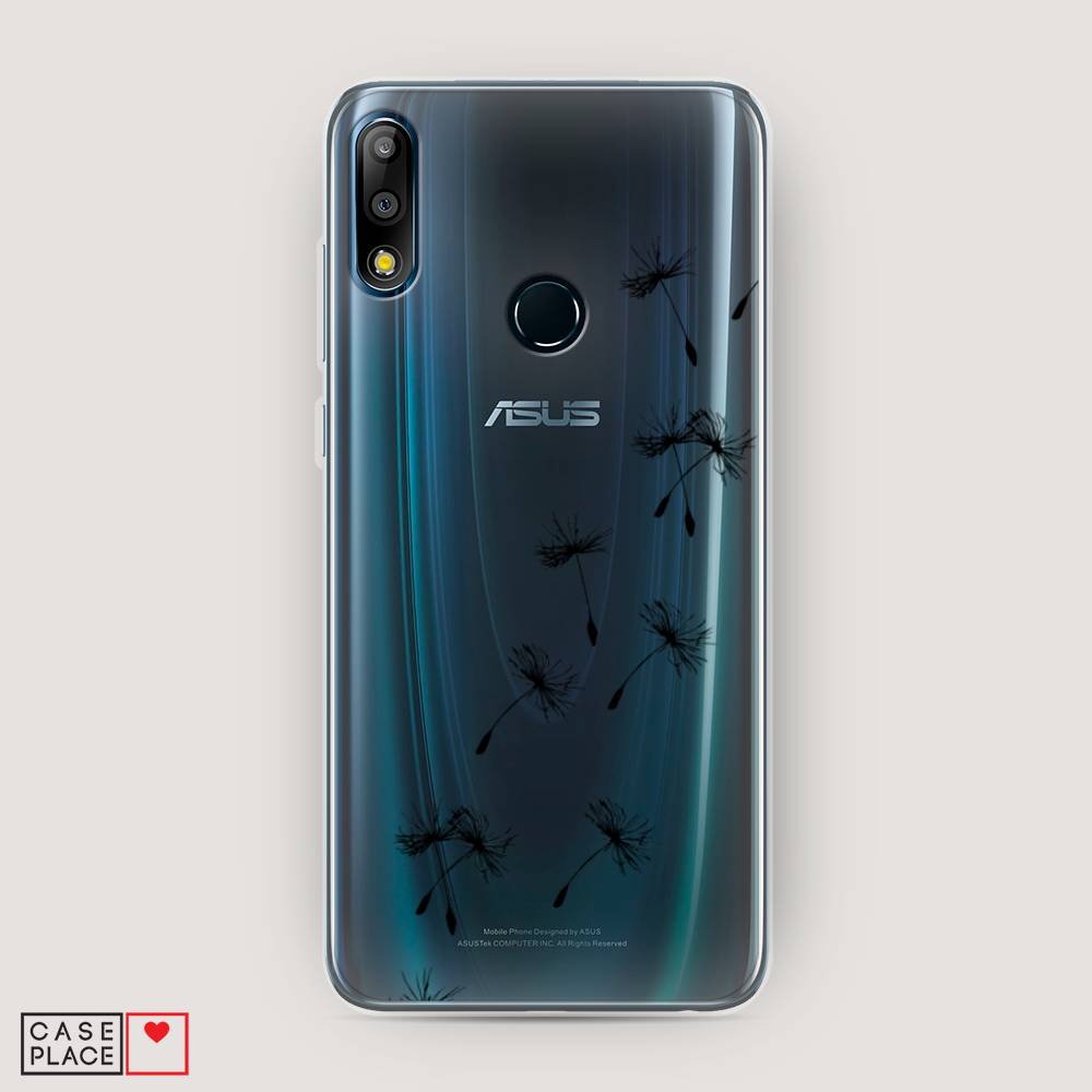 

Чехол Awog на Asus Zenfone Max Pro (M2) ZB631KL "Летящие одуванчики", Черный, 43850-8